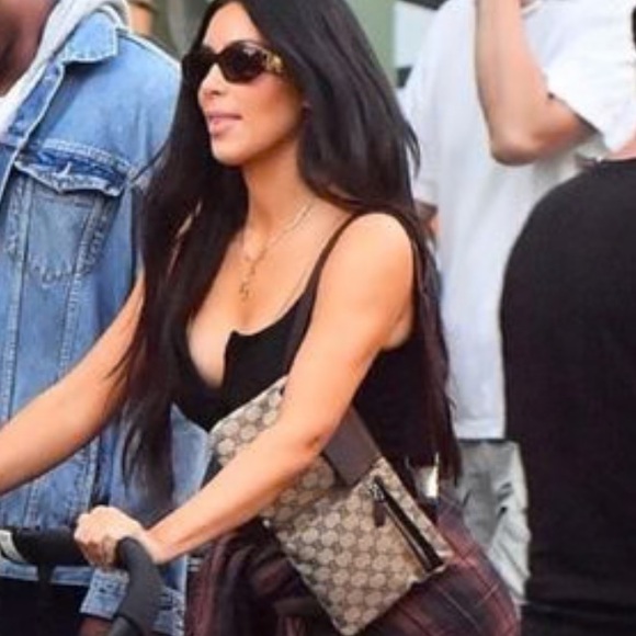 🖤Gucci "GG" Vintage Double Adjustable Belt Bag As Seen On Sex and The City - Picture 17 of 17